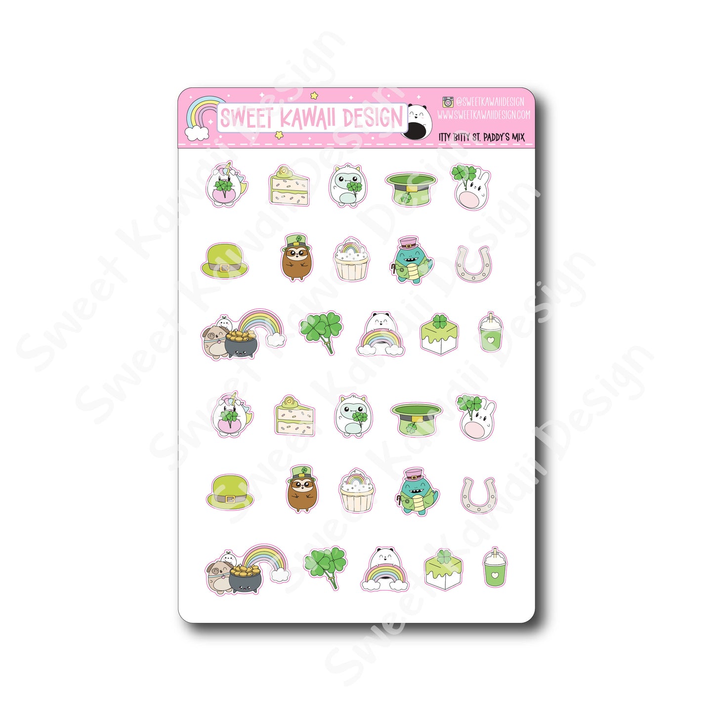 Kawaii St Paddy's Mix Stickers