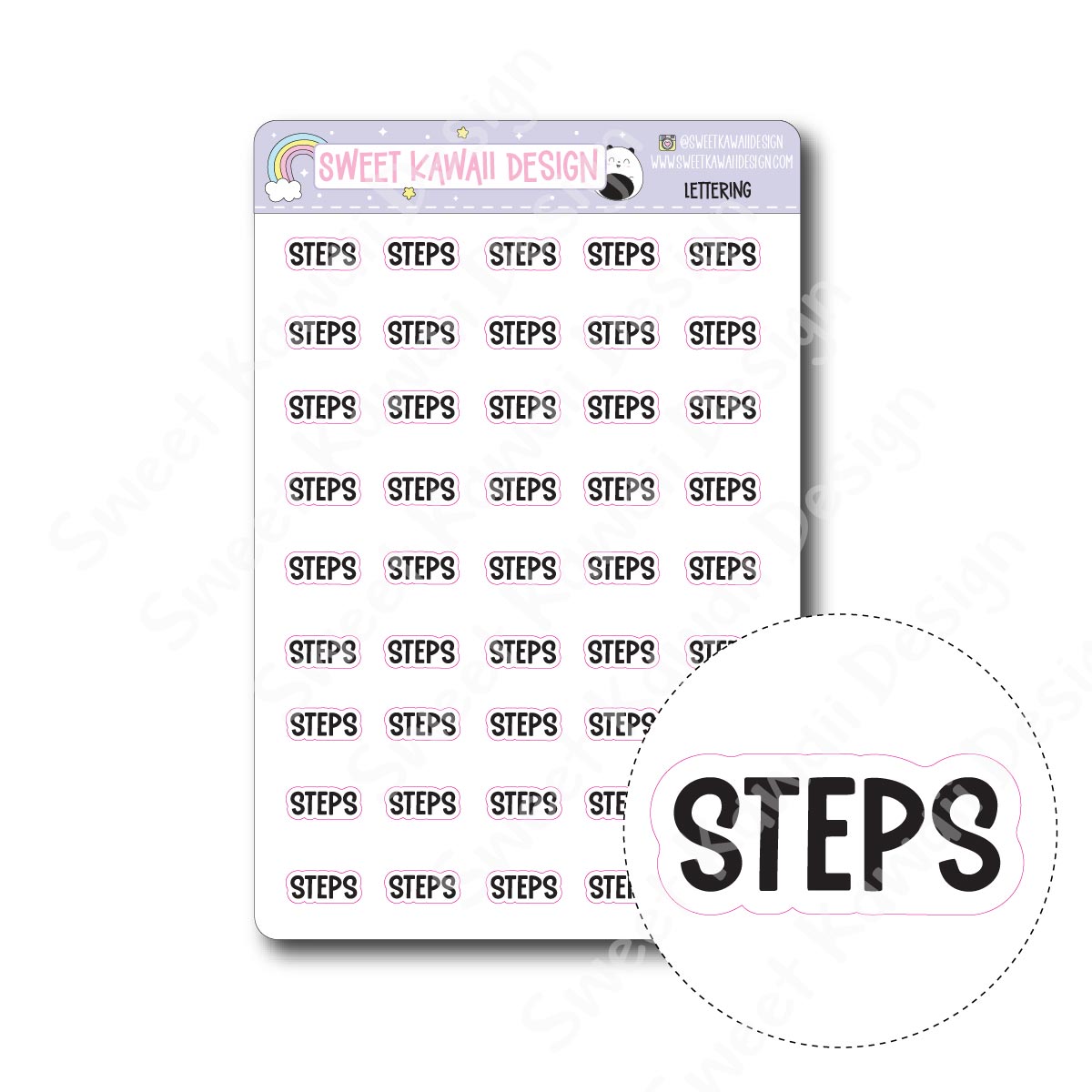 Lettering - Steps