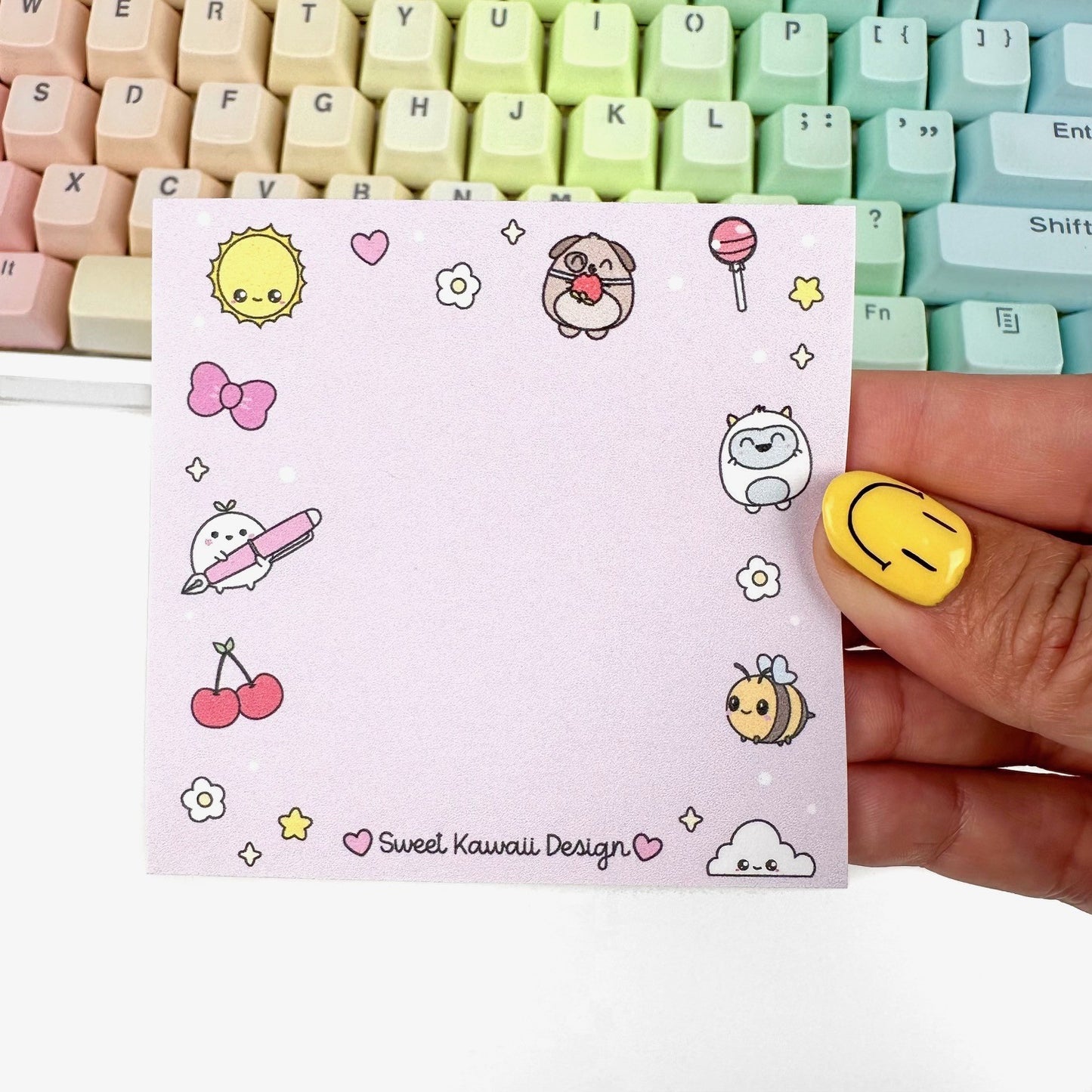 3x3 Kawaii Critters Sticky Notes