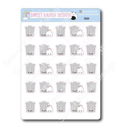 Kawaii Trash Stickers