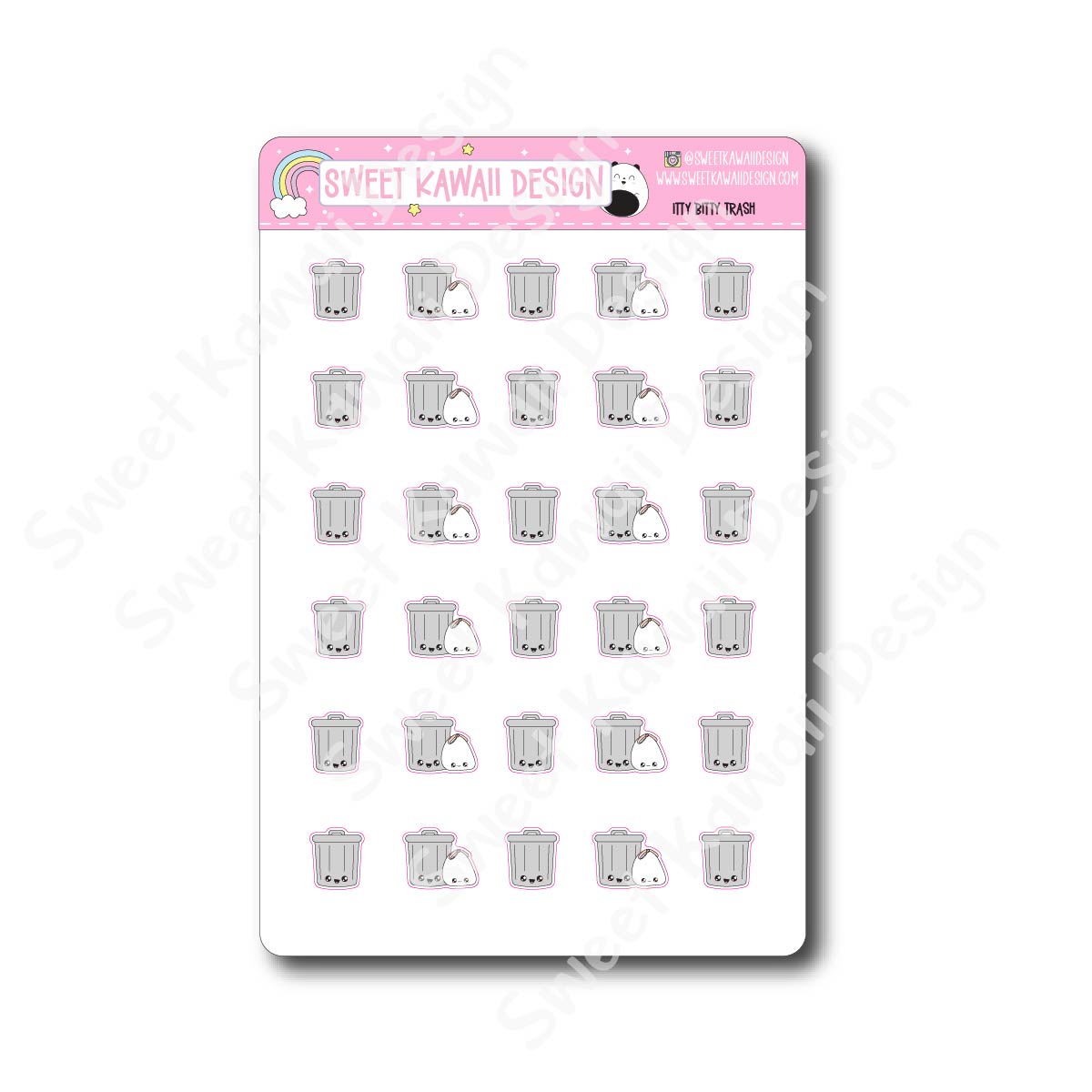 Kawaii Trash Stickers