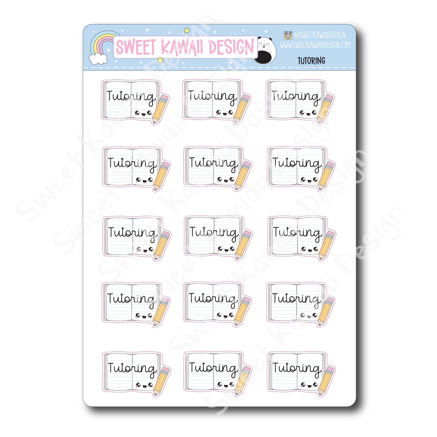 Kawaii Tutoring Stickers