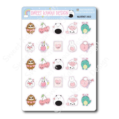 Kawaii Valentine's Deco Stickers