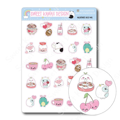 Kawaii Valentine’s Day Deco Stickers