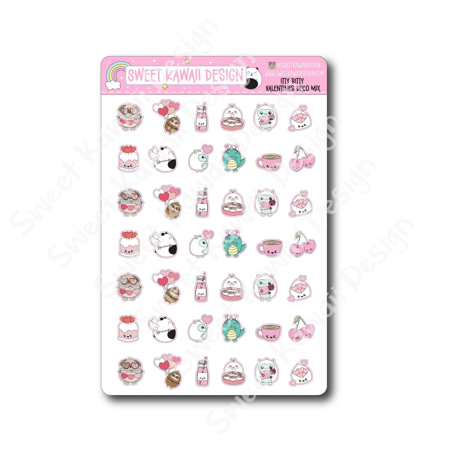 Kawaii Valentine’s Day Deco Stickers