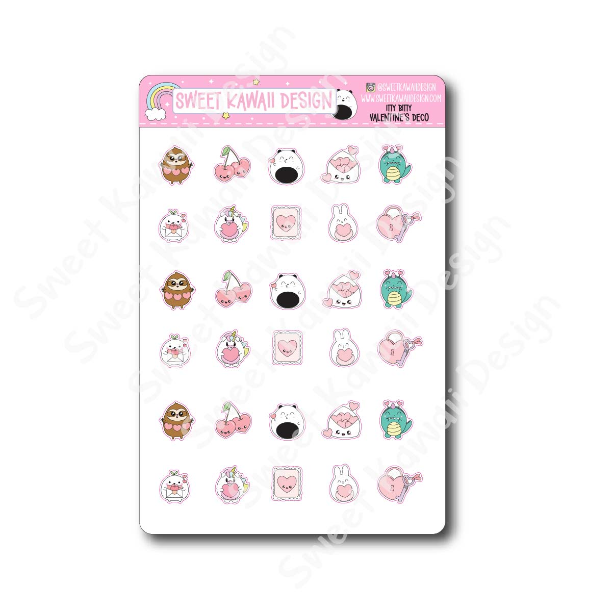 Kawaii Valentine's Deco Stickers