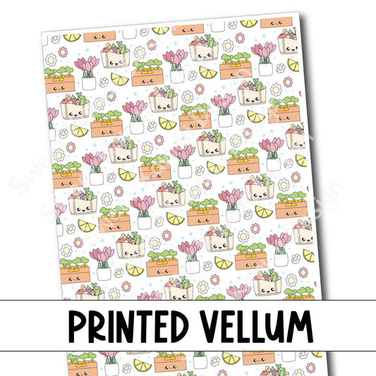 Printed Vellum - Farmer's Market