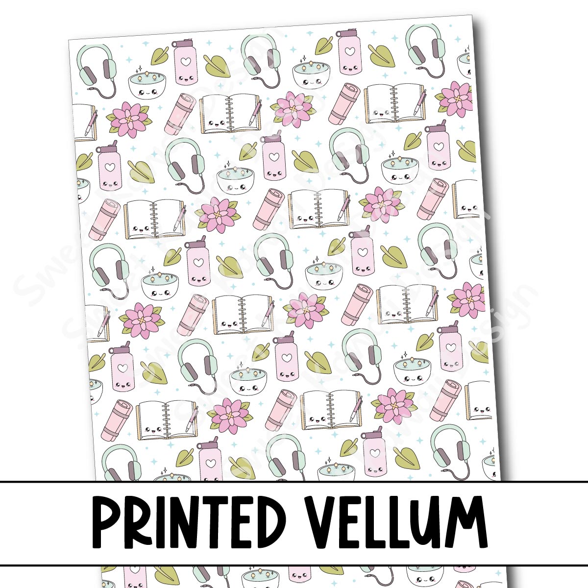 Printed Vellum - Healthy Habits