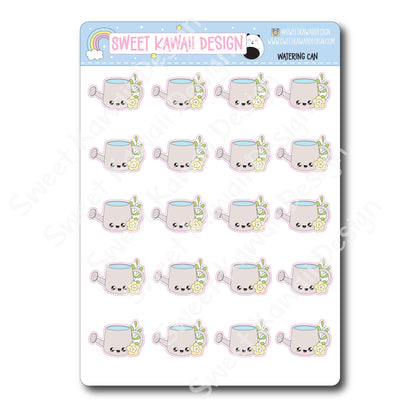 Kawaii Watering Can Stickers