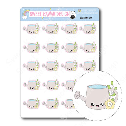 Kawaii Watering Can Stickers