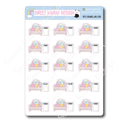 Kawaii Yeti (Frank) Stickers  - Air Conditioning