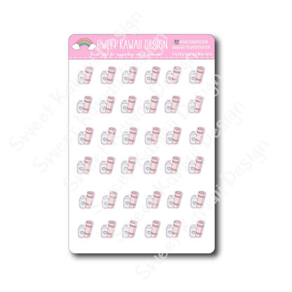 Kawaii Yoga and Water Bottle Stickers