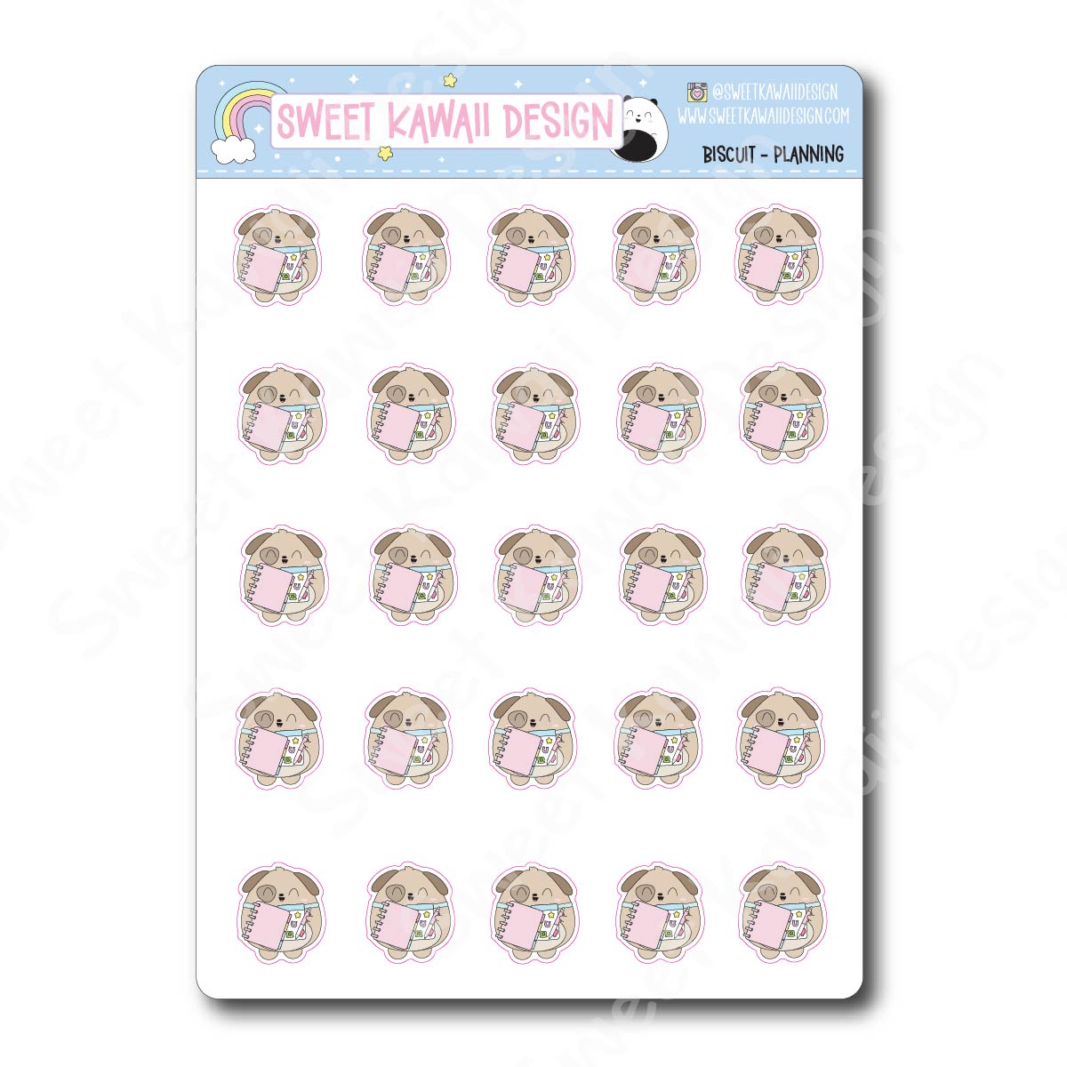 Kawaii Biscuit Stickers - Planning