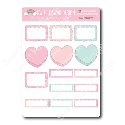 Weekly Kit - Cupid Critters - SIZE OPTIONS AVAILABLE