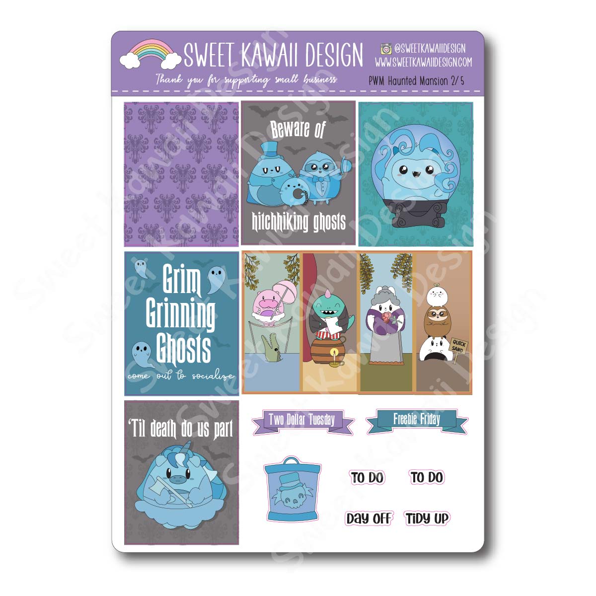 Weekly Kit  - Haunted Mansion - SIZE OPTIONS AVAILABLE