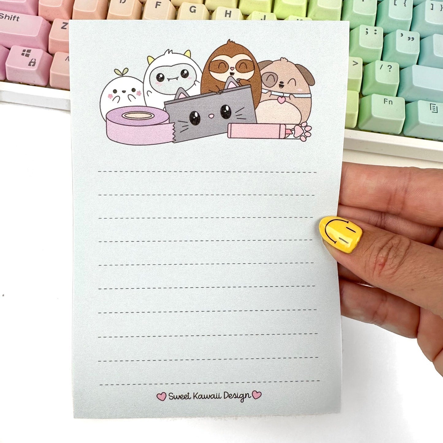 4x6 Sticky Notepad - Critter Stationery