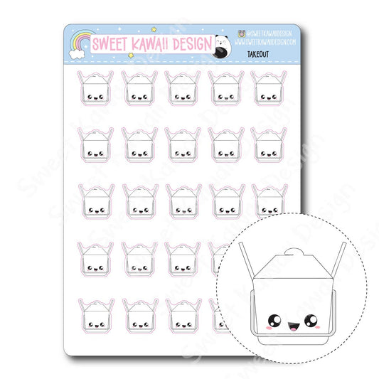 Kawaii Takeout Stickers