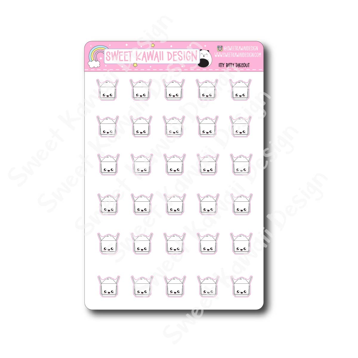 Kawaii Takeout Stickers