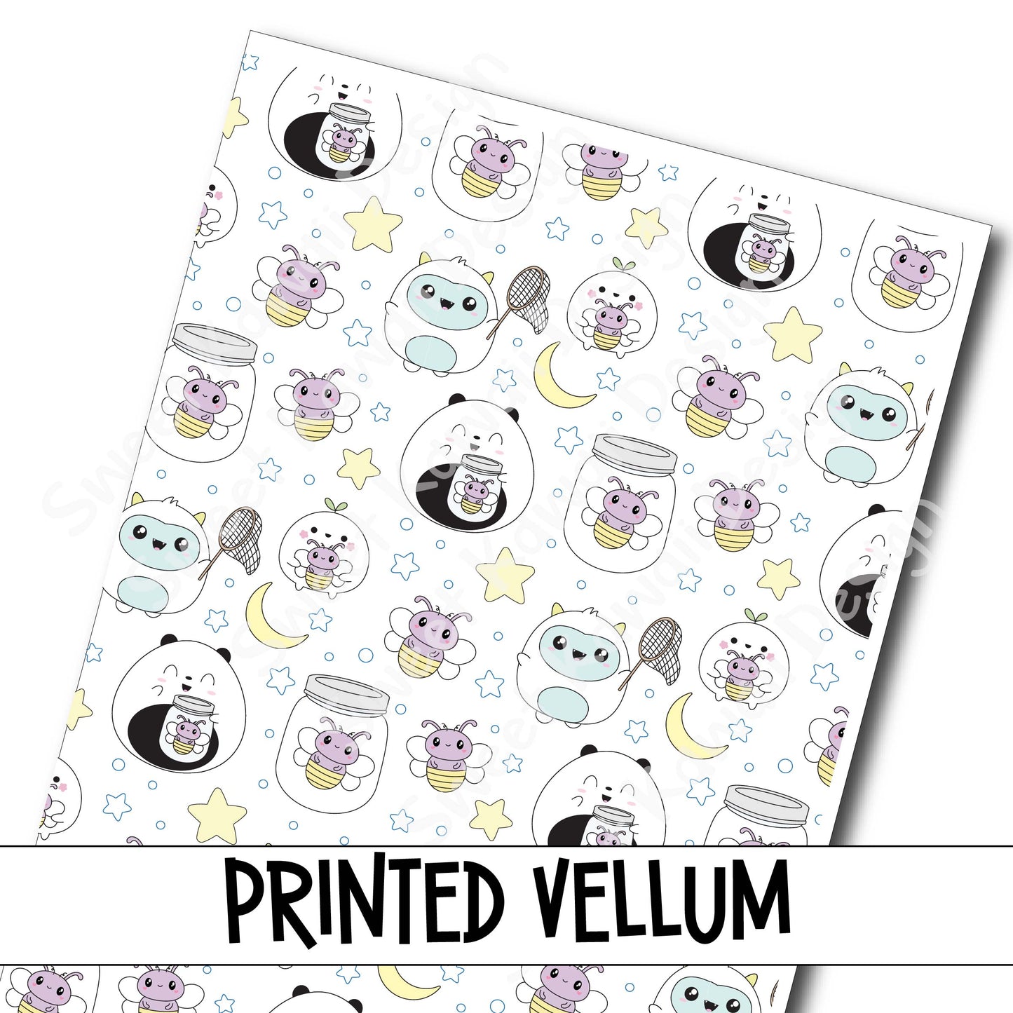 Printed Vellum - Fireflies