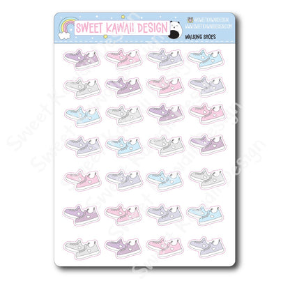 Kawaii Walking Shoes Stickers