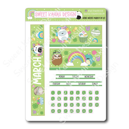 March 2025 Monthly Overview Stickers - HOBONICHI WEEKS