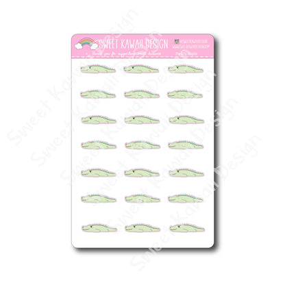 Kawaii Alligator Stickers