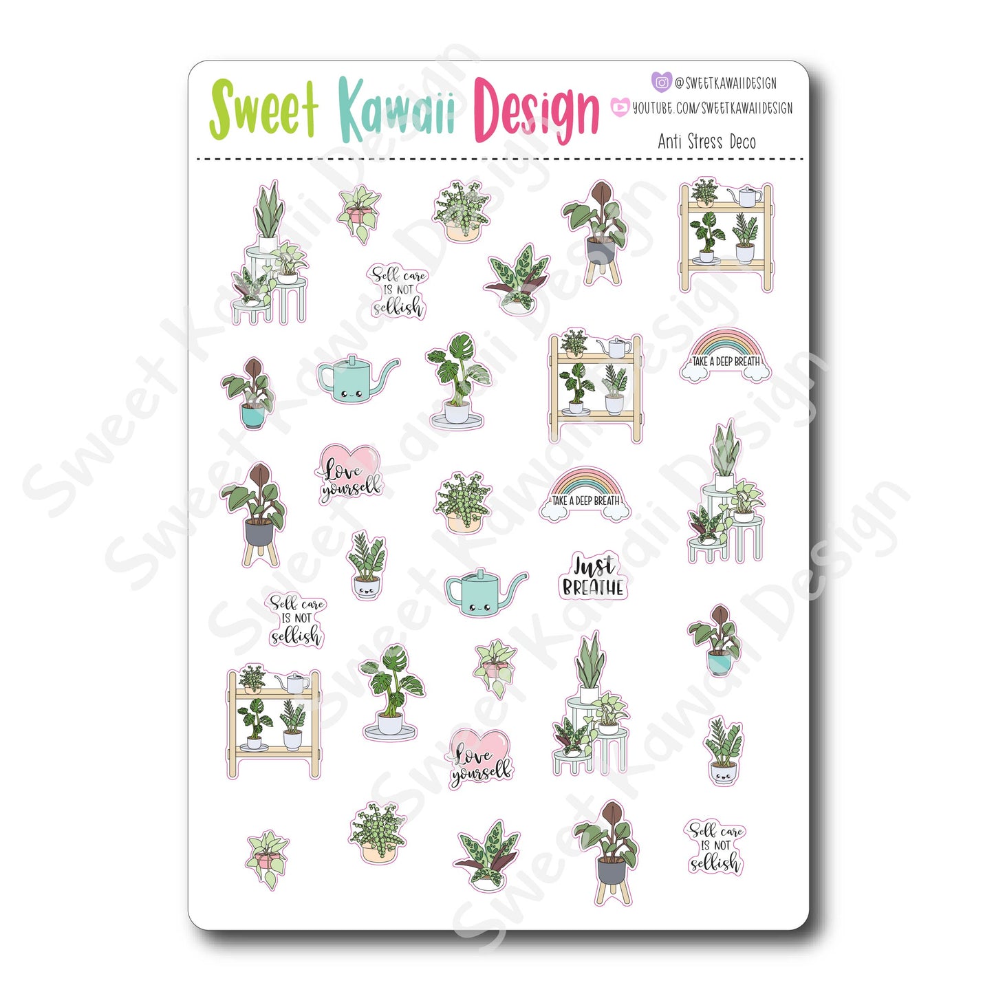 Kawaii Anti Stress Deco Stickers