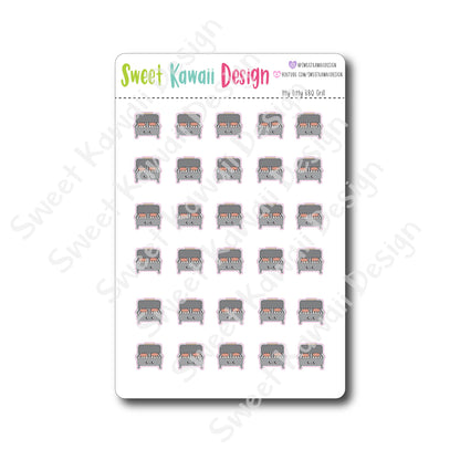 Kawaii BBQ Grill Stickers