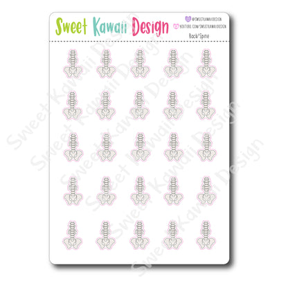 Kawaii Back / Spine  Stickers