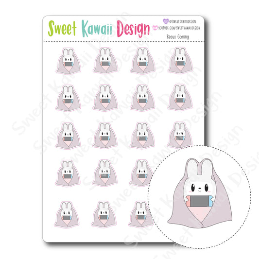 Kawaii Beaux Stickers - Gaming