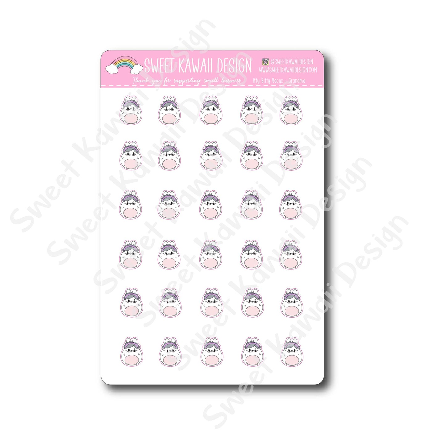 Kawaii Beaux Stickers - Grandma