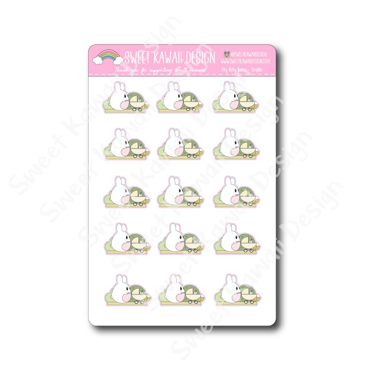 Kawaii Beaux Stickers - Stroller