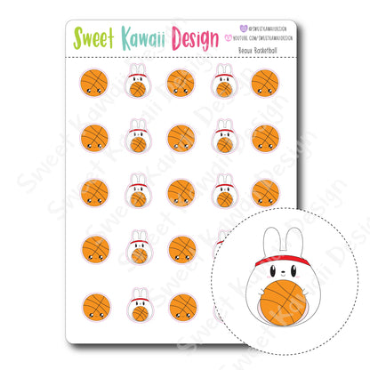 Kawaii Beaux Stickers - Basketball