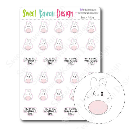 Kawaii Beaux Stickers - Twitchy