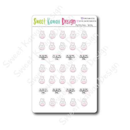 Kawaii Beaux Stickers - Twitchy