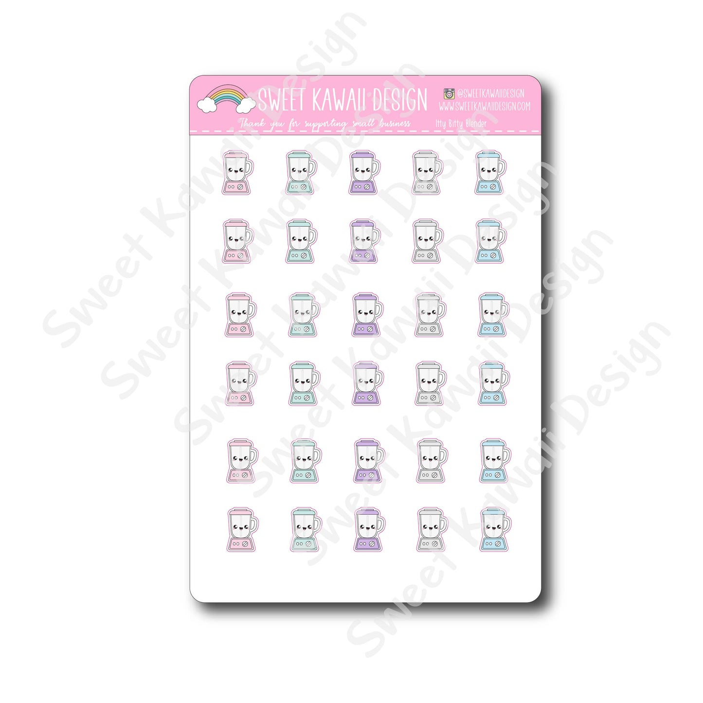 Kawaii Blender Stickers