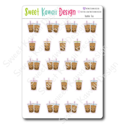 Kawaii Bubble Tea Stickers