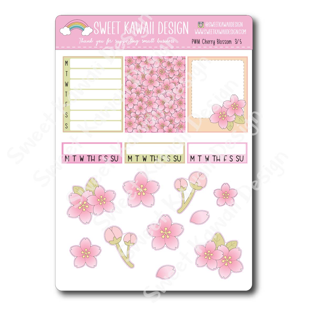 Weekly Kit  - Cherry Blossom 23 HORIZONTAL