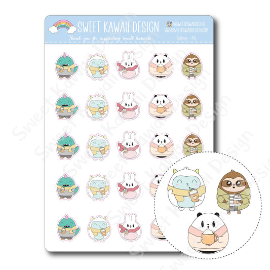 Kawaii Critter Stickers - PSL