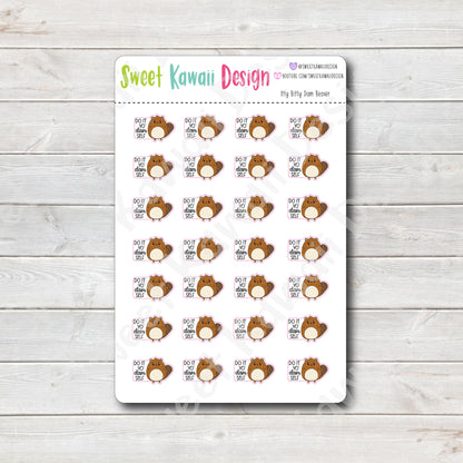 Kawaii Dam Beaver Stickers