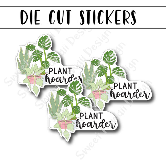 Kawaii Plant Hoarder Diecut Sticker Set