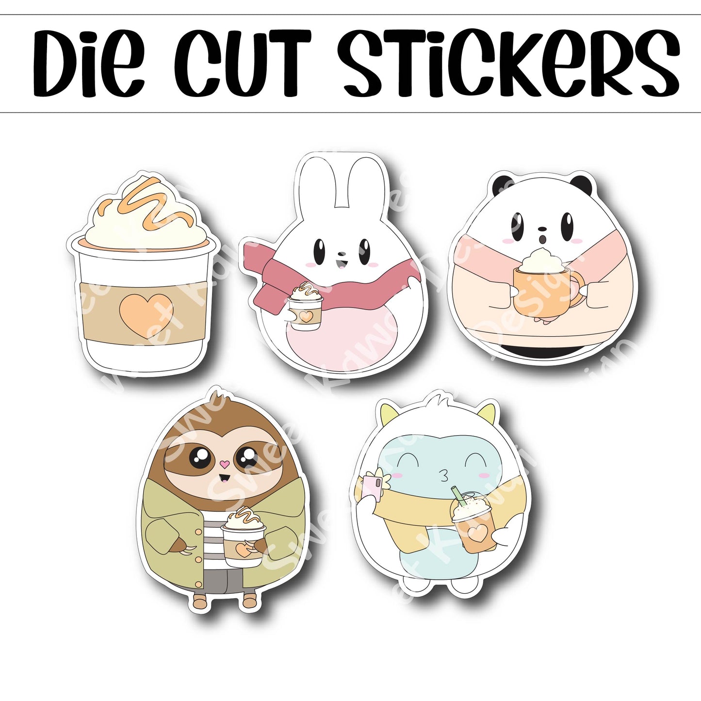 Kawaii PSL Diecut Sticker Set