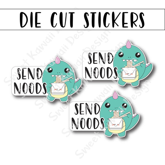 Kawaii Send Noods Diecut Sticker Set