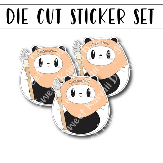 Kawaii Poe-Wok Diecut Sticker Set