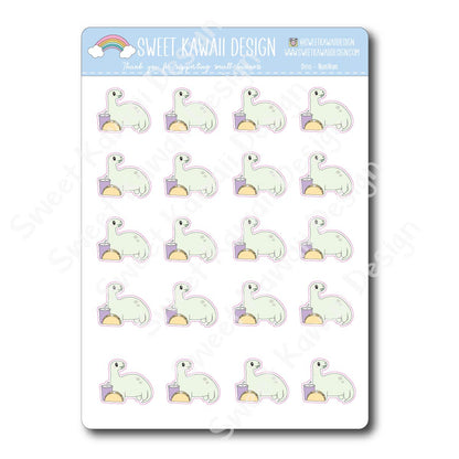 Kawaii Dino Stickers - Nom Nom