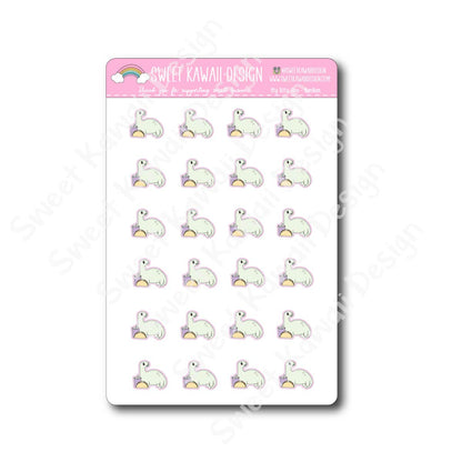 Kawaii Dino Stickers - Nom Nom