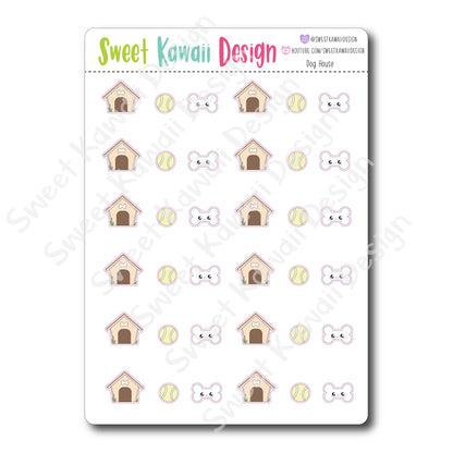 Kawaii Dog House Stickers