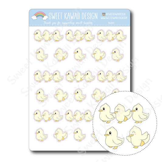 Kawaii Duckie Stickers