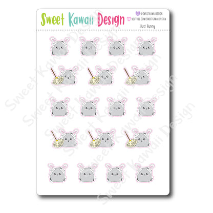 Kawaii Dust Bunny Stickers