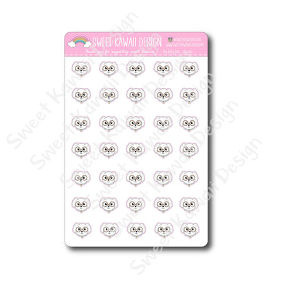 Kawaii Ellie Stickers - Glasses